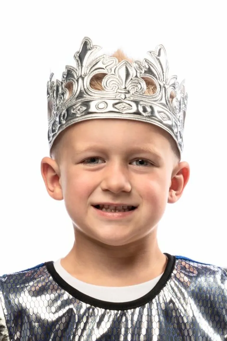 Accessories-Little Adventures, LLC Silver Prince Soft Crown
