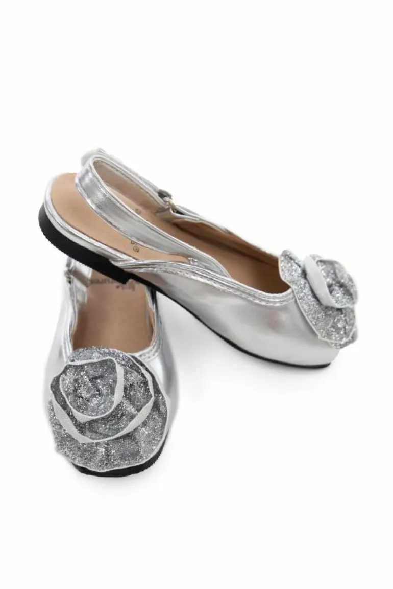 Accessories-Little Adventures, LLC Silver Sparkle Shoes