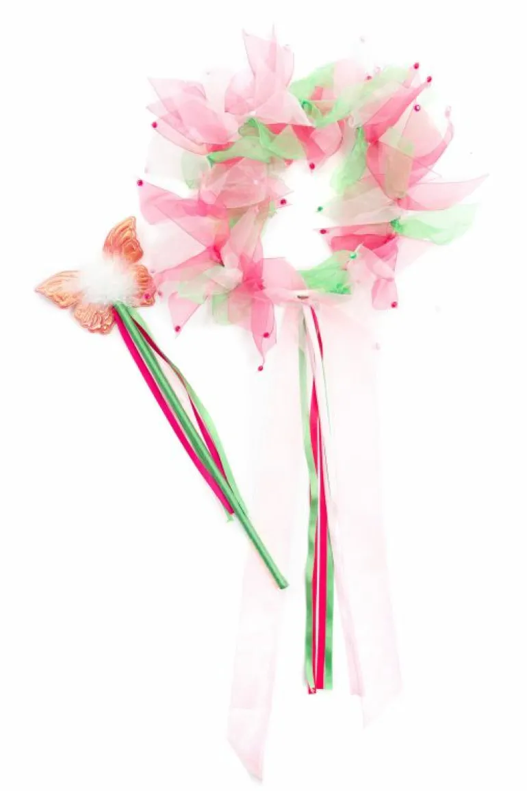 Accessories-Little Adventures, LLC Springtime Fairy Halo & Wand