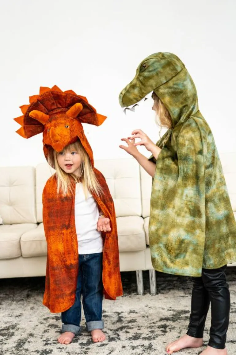 Dinosaurs-Little Adventures, LLC Triceratops Hooded Animal Cloak