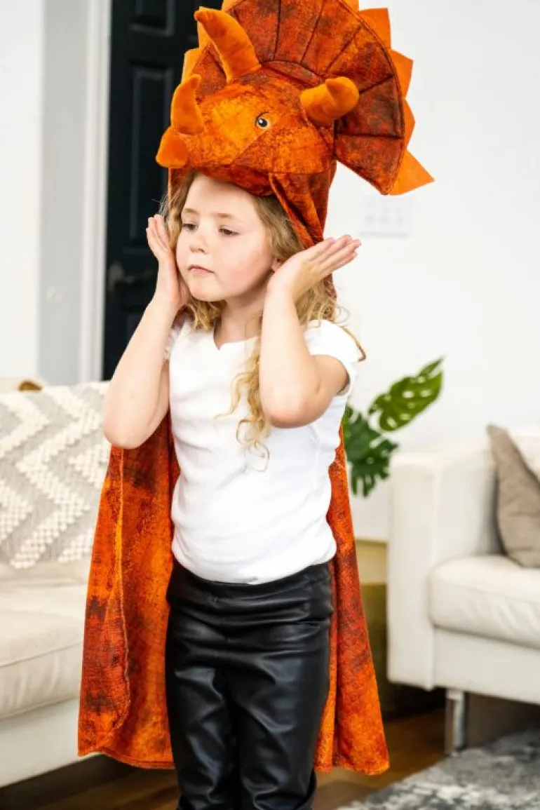 Dinosaurs-Little Adventures, LLC Triceratops Hooded Animal Cloak