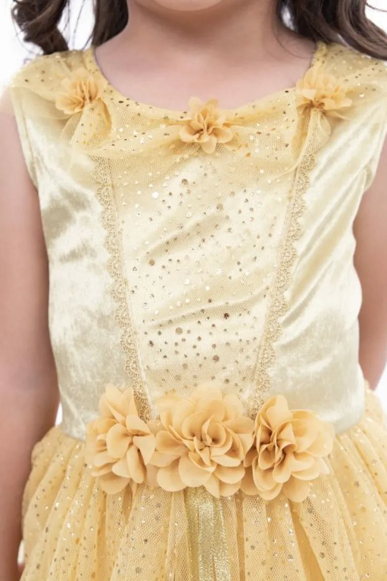 Party Dresses-Little Adventures, LLC Vintage Yellow Beauty Party Dress