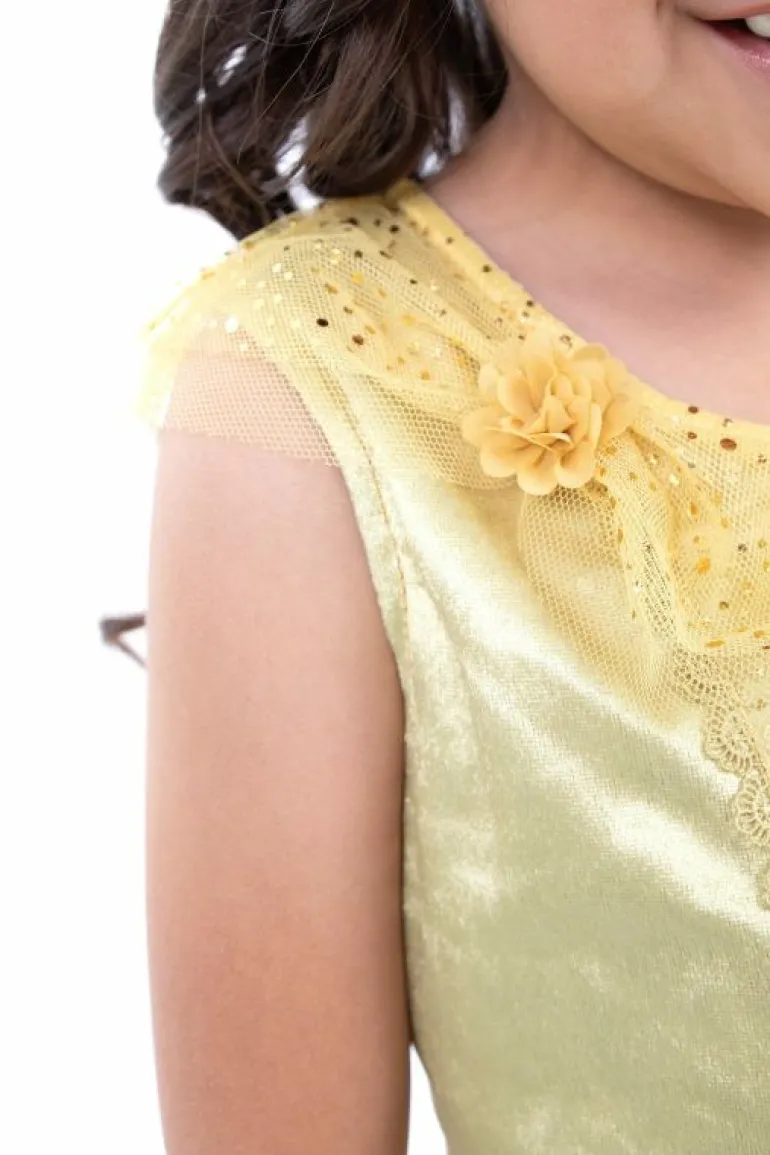Party Dresses-Little Adventures, LLC Vintage Yellow Beauty Party Dress