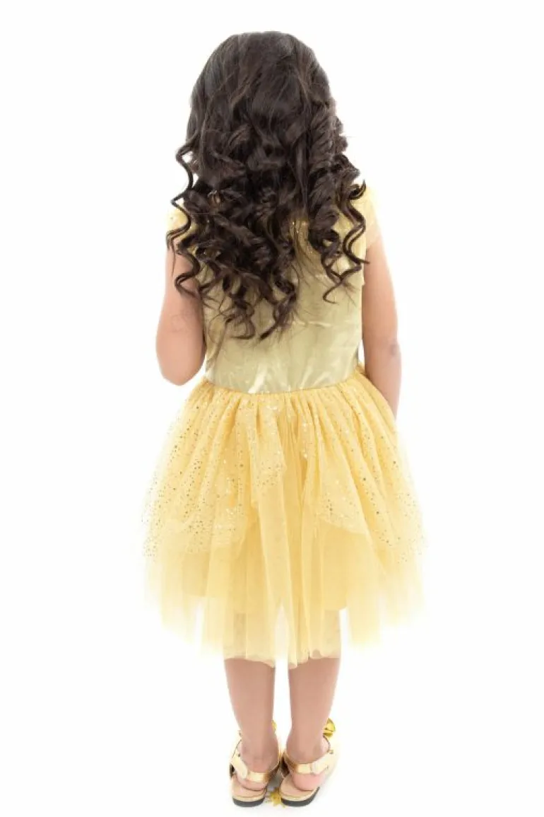 Party Dresses-Little Adventures, LLC Vintage Yellow Beauty Party Dress
