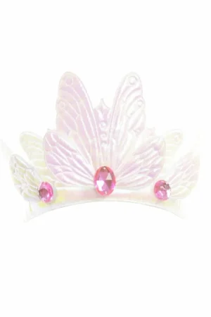 Accessories-Little Adventures, LLC White Butterfly Soft Crown