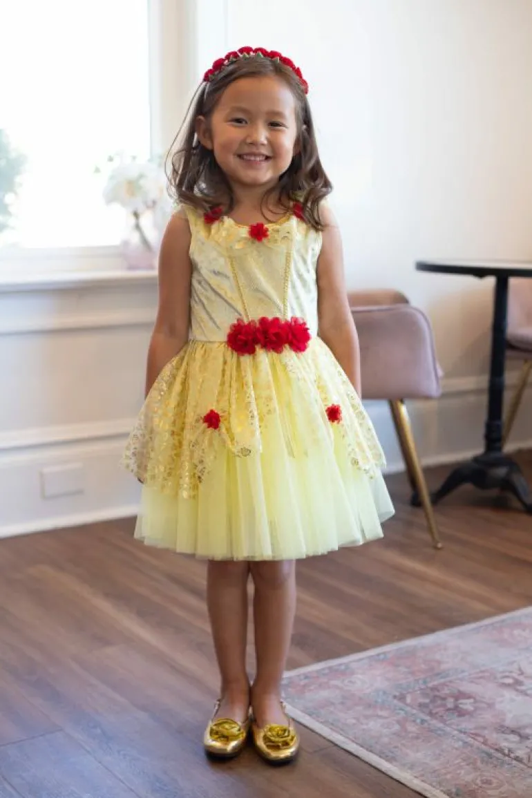 Party Dresses-Little Adventures, LLC Yellow Beauty Party Dress